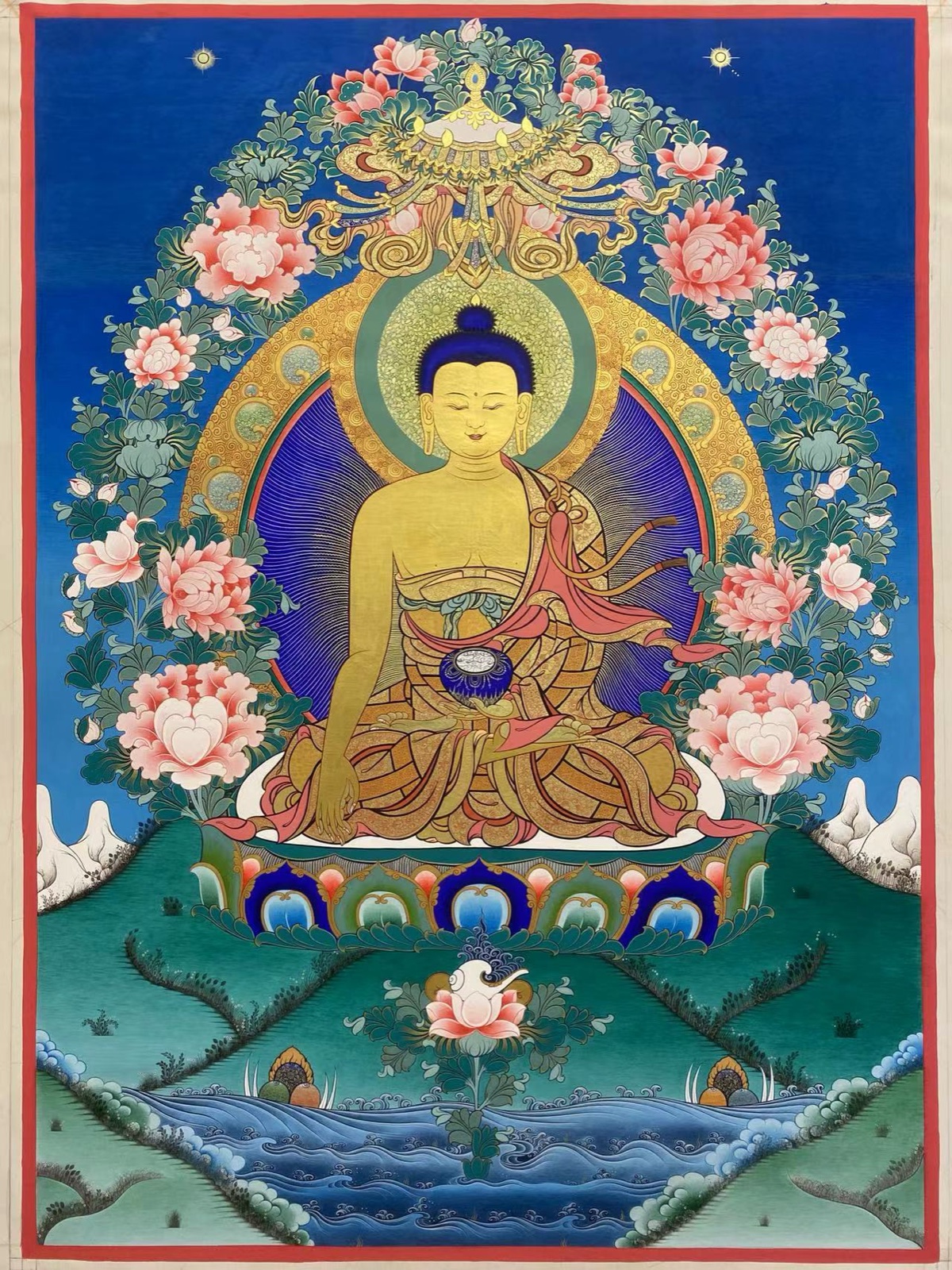 释迦牟尼佛唐卡